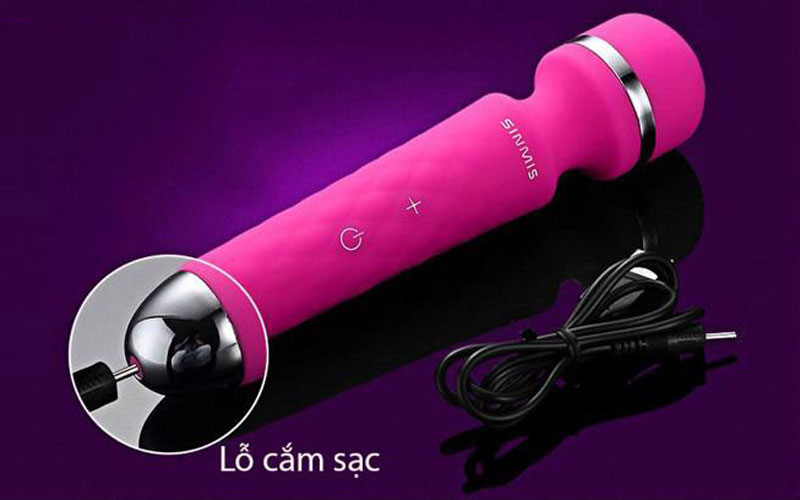 Chày rung nhiệt SINMIS siêu rung đa tính năng massage toàn thân